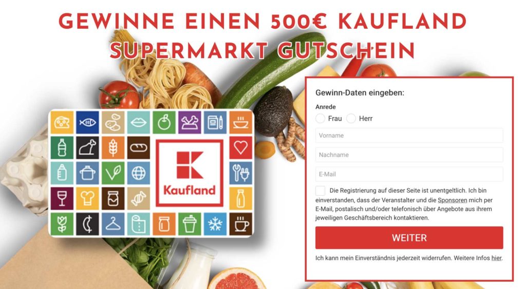 Kaufland Gewinnspiel 🍀 Kostenlos mitspielen & Chance nutzen