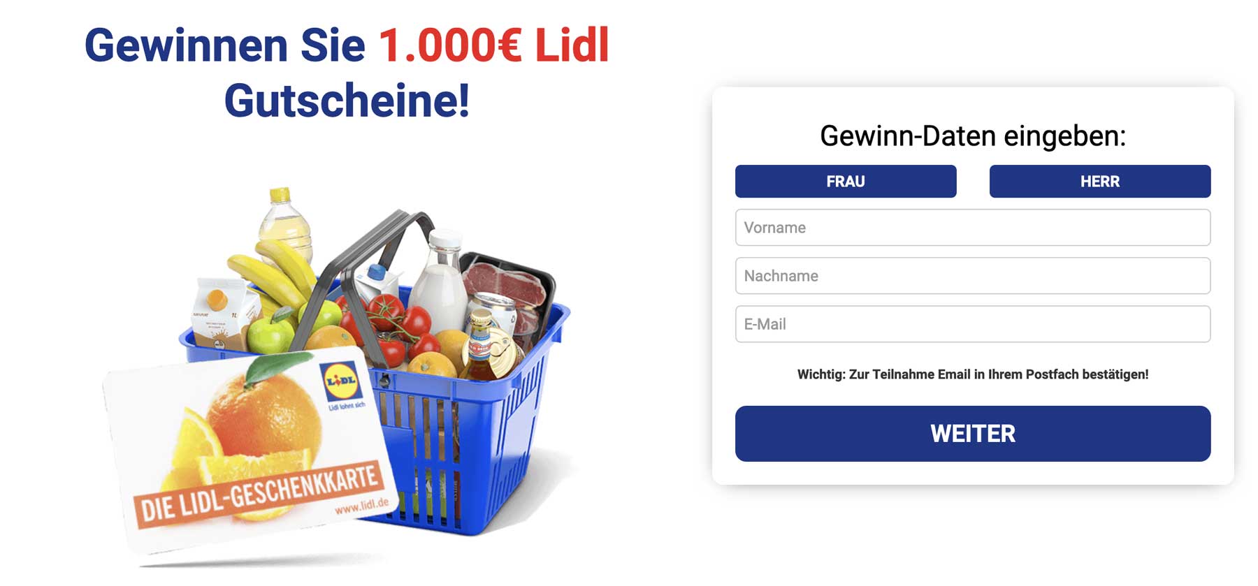 Lidl-Gewinnspiel
