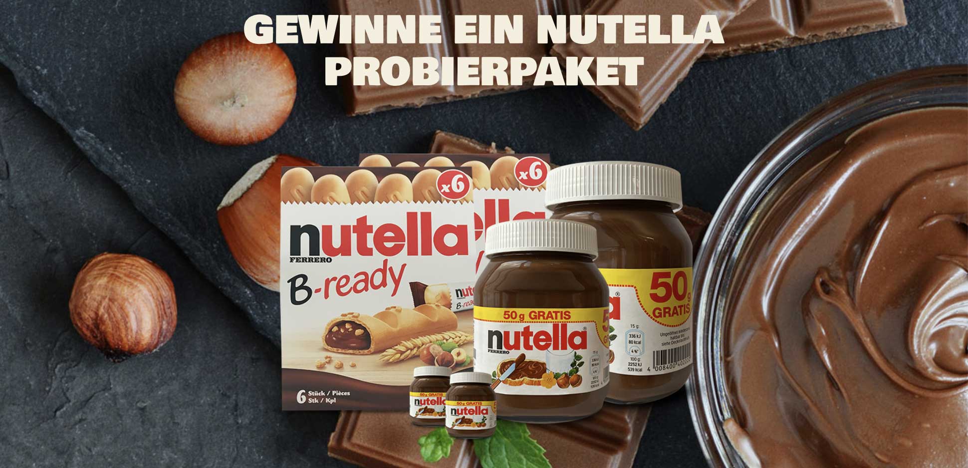 Nutella Gewinnspiel | Gratis Gewinnspiel Mega-Ferrero-Paket